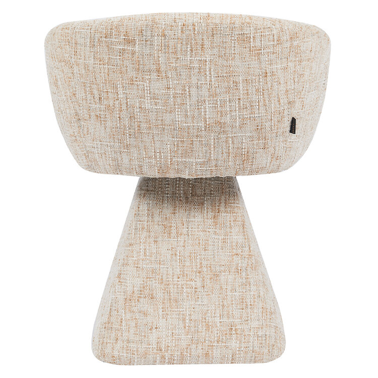 Eetkamerstoel Lenn draaibaar chenille beige