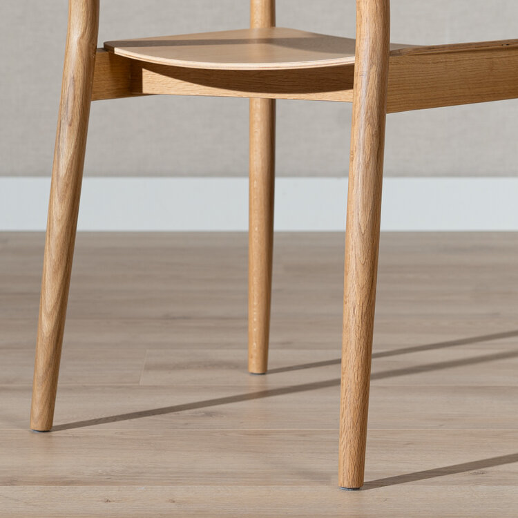 Scandinavische eetkamerstoel Iza naturel eiken