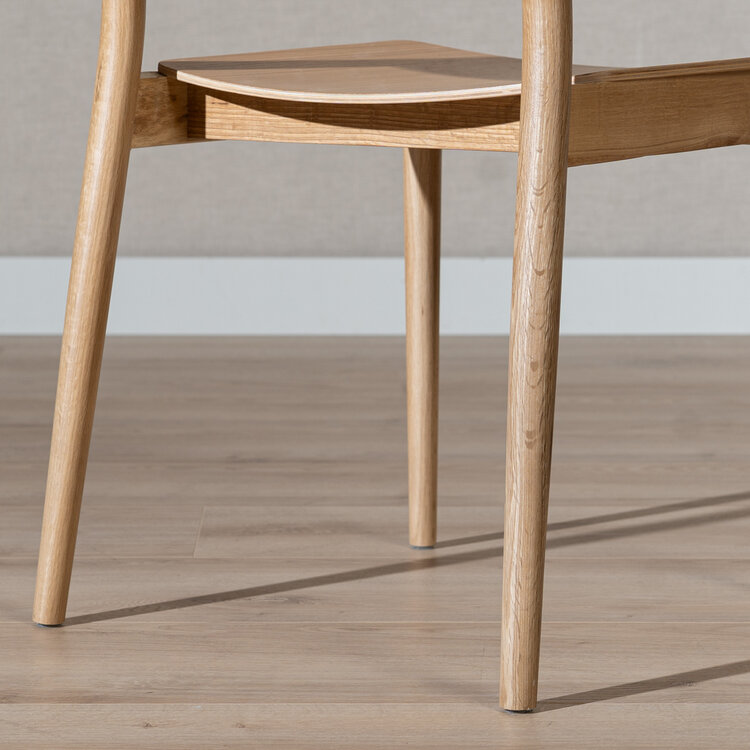 Scandinavische eetkamerstoel Juno naturel eiken