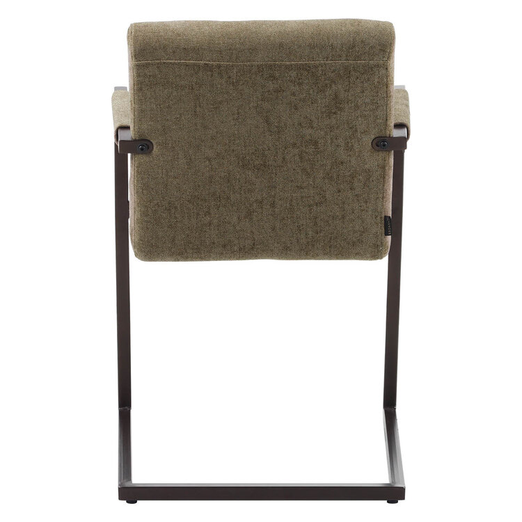 Velvet eetkamerstoel Lio taupe