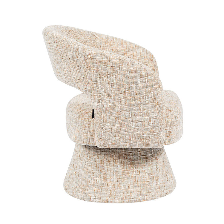 Fauteuil Josh draaibaar chenille beige