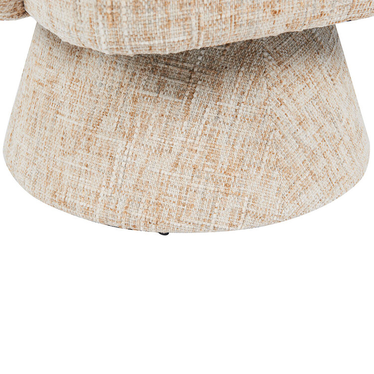 Fauteuil Lenn draaibaar chenille beige