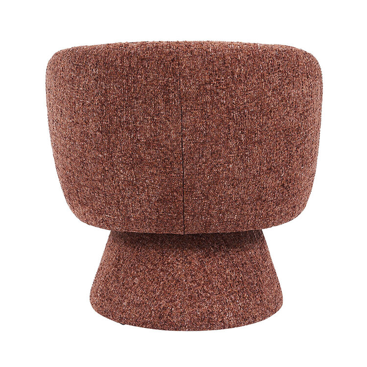 Fauteuil Lenn draaibaar chenille koper