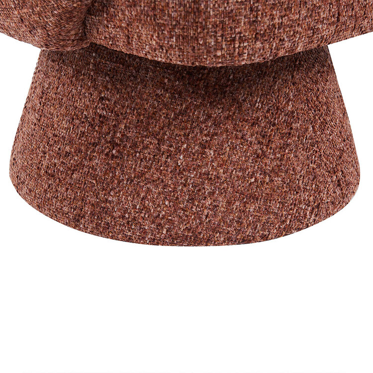 Fauteuil Lenn draaibaar chenille koper