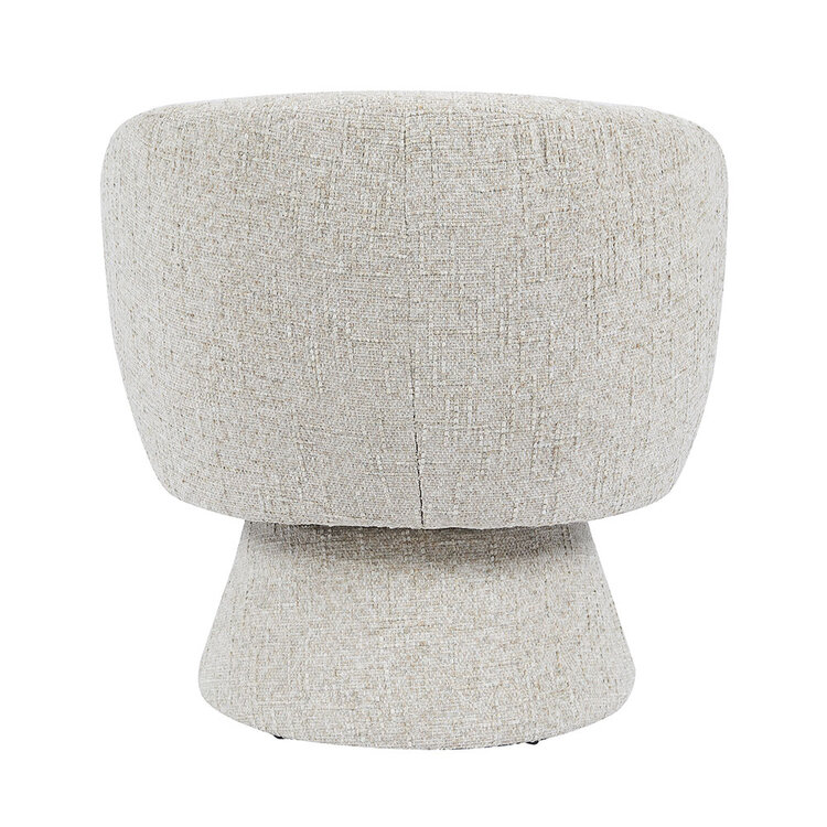 Fauteuil Lenn draaibaar chenille taupe