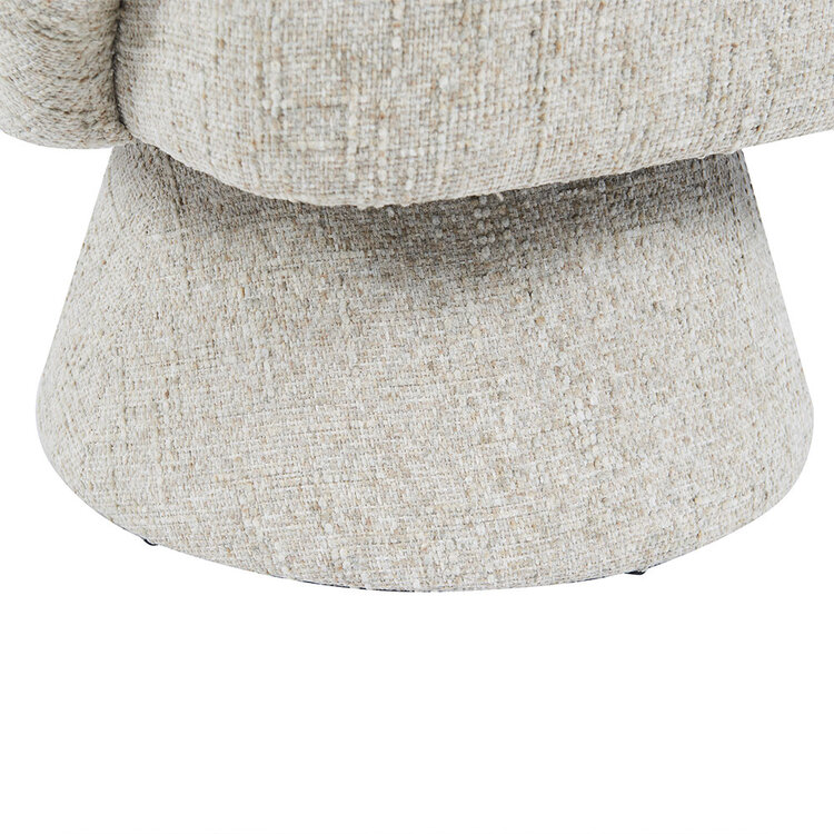 Fauteuil Lenn draaibaar chenille taupe