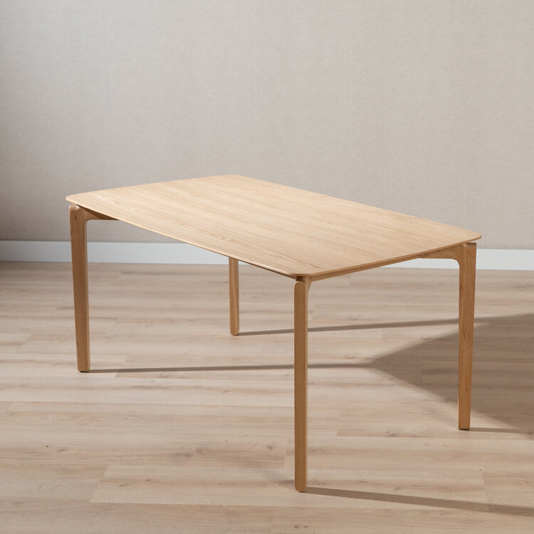 Scandinavische eettafel Cala naturel eiken 160 x 90 cm