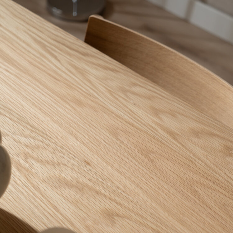 Scandinavische eettafel Cala naturel eiken 180 x 90 cm