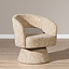 Fauteuil Josh draaibaar chenille beige