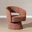 Fauteuil Josh draaibaar chenille koper