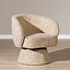 Fauteuil Lenn draaibaar chenille beige