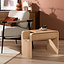 Scandinavische bijzettafel/salontafel Isla 60x35x45 naturel eiken
