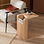 Scandinavische bijzettafel/salontafel Isla 60x35x45 naturel eiken