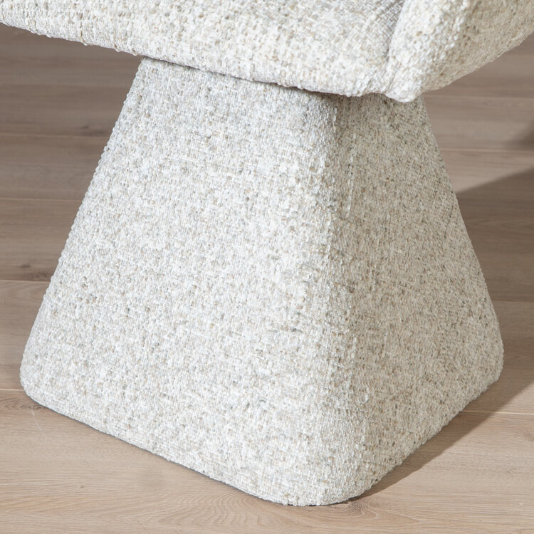 Eetkamerstoel Lenn draaibaar chenille taupe