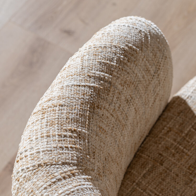 Fauteuil Lenn draaibaar chenille beige