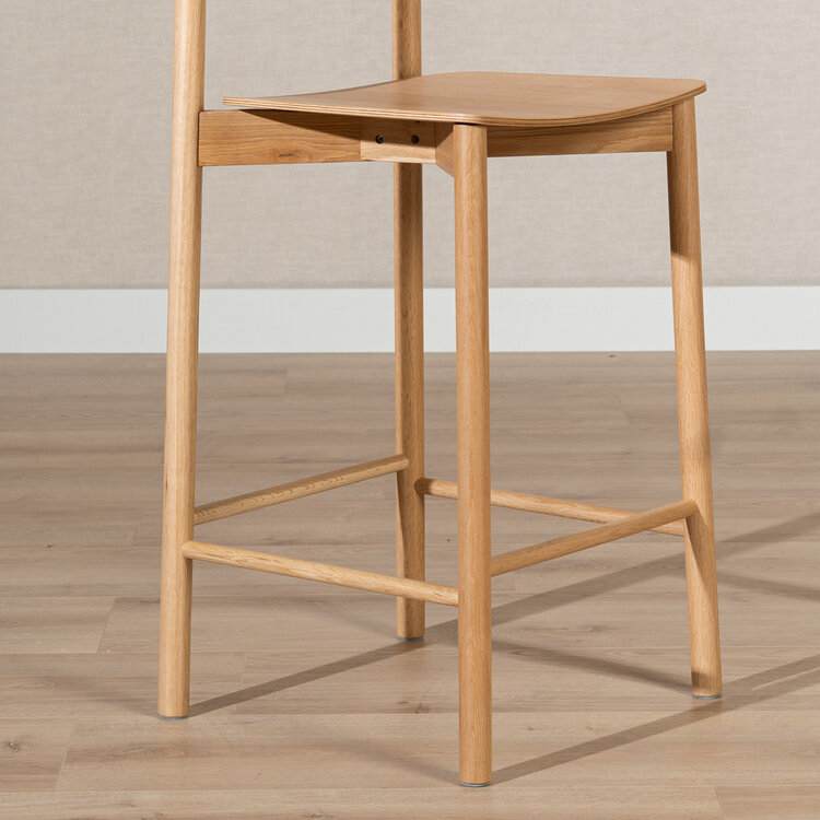 Scandinavische barkruk Reza naturel eiken 68,5 cm