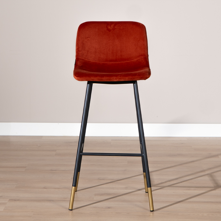 Velvet barkruk Mikky koper 65-78 cm