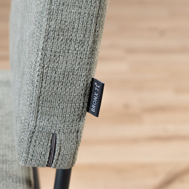 Scandinavische barkruk Espen groen gerecyclede stof 64-77 cm