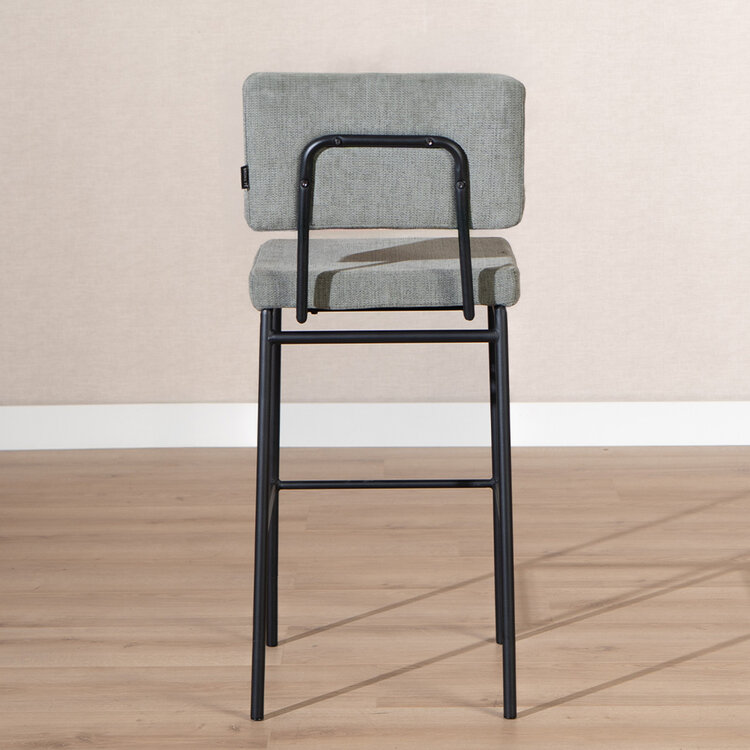 Scandinavische barkruk Espen groen gerecyclede stof 64-77 cm