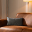 Sierkussen Myles stof gemêleerd antraciet 25 x 45 cm