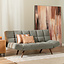 Velvet slaapbank 1,5 persoons Timo taupe