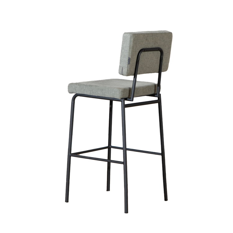 Scandinavische barkruk Espen groen gerecyclede stof 64-77 cm