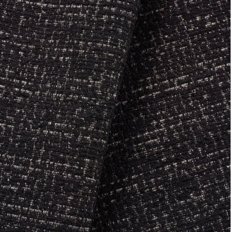 Eetkamerstoel Armin gemêleerde stof zwart