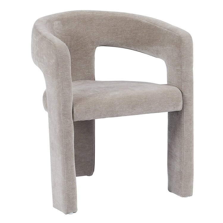 Scandinavische eetkamerstoel Bibi chenille taupe