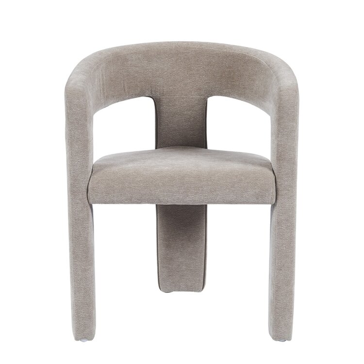 Scandinavische eetkamerstoel Bibi chenille taupe