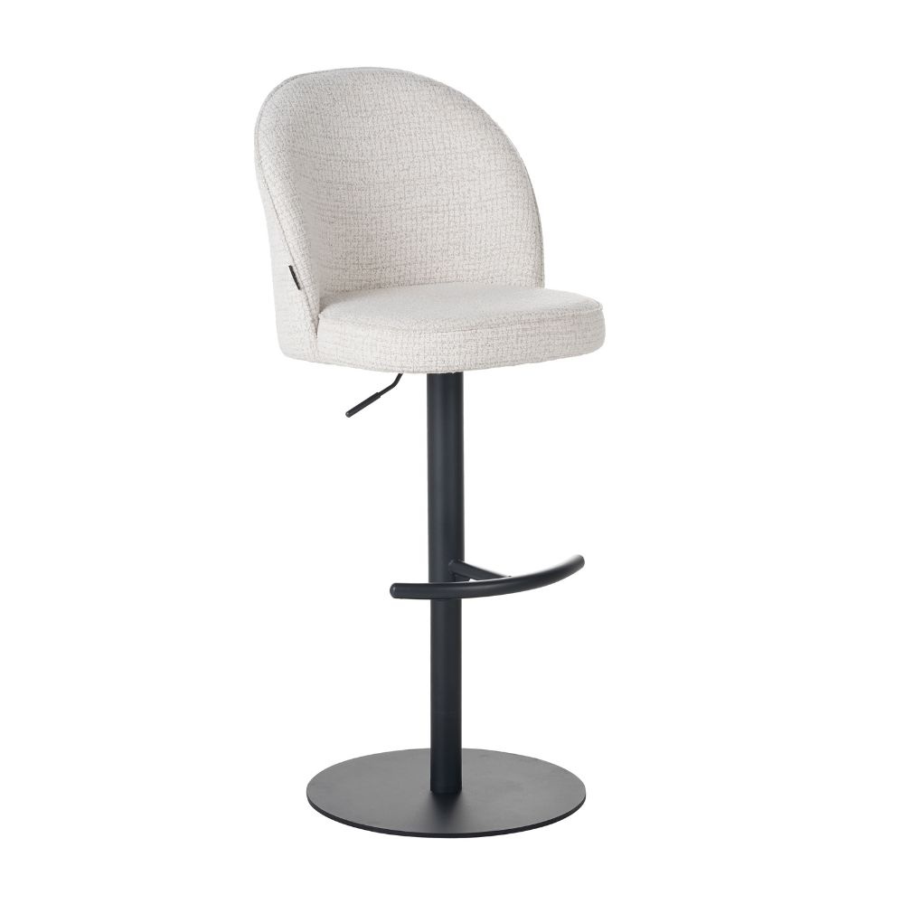 Barkruk Odin gemêleerde stof beige 63-83 cm