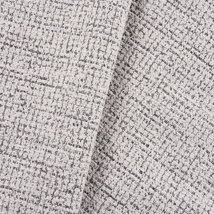 Barkruk Odin gemêleerde stof off white/zwart 63-83 cm