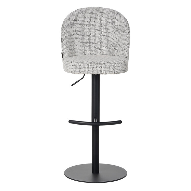 Barkruk Odin gemêleerde stof off white/zwart 63-83 cm