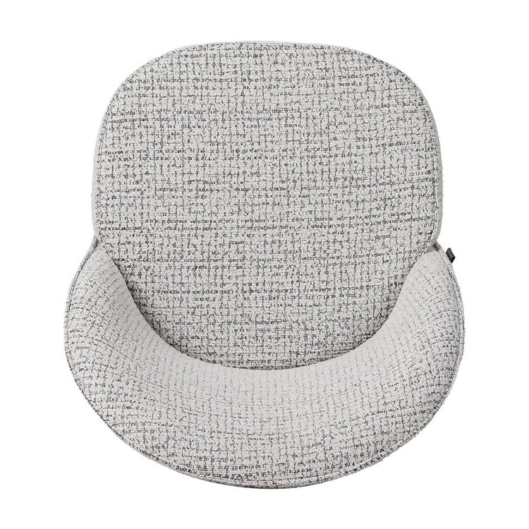 Barkruk Odin gemêleerde stof off white/zwart 63-83 cm