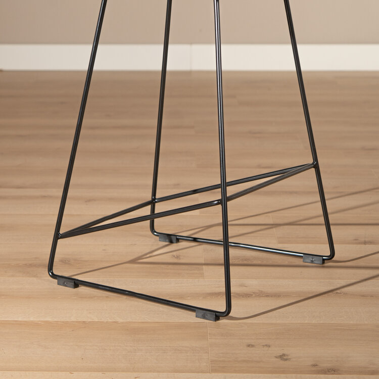 Scandinavische Barkruk Ellen zwart 66cm