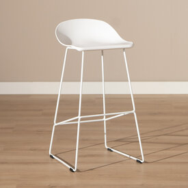 Barkruk Ellen wit Scandinavisch design 76 cm
