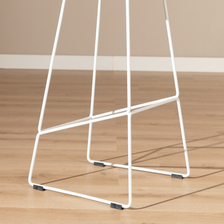 Barkruk Ellen wit Scandinavisch design 76 cm