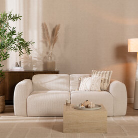 2,5-zits bank Maine bouclé stof off white