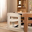 Scandinavische eetkamerstoel Bibi chenille off white