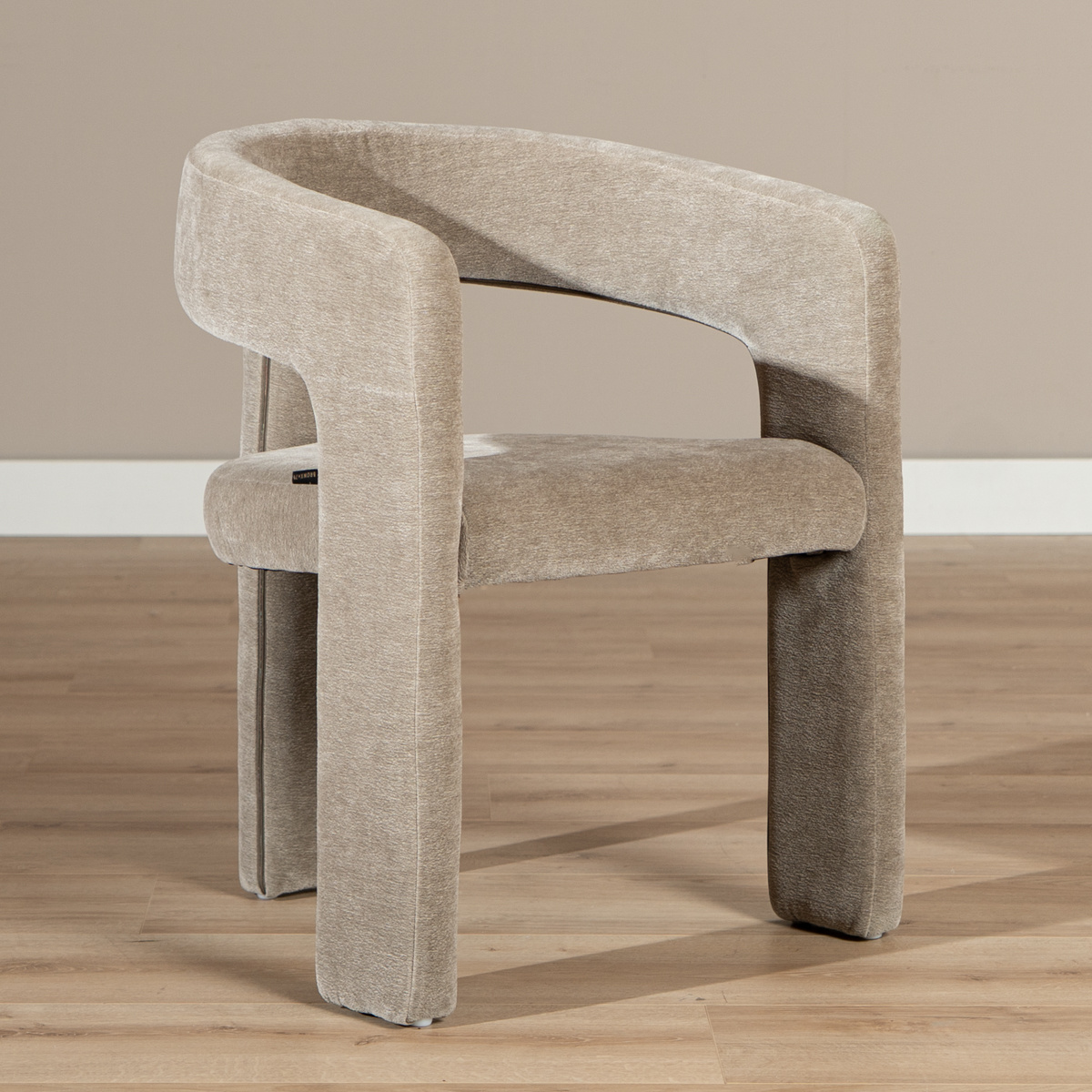 Eetkamerstoel Bibi chenille taupe