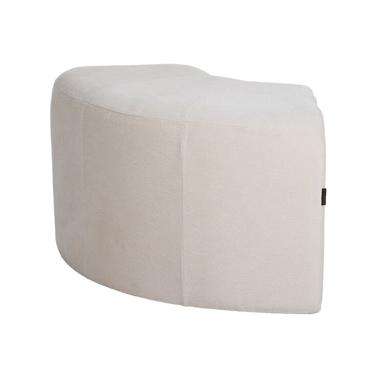 Modulaire hoekhocker Seth chenille off white
