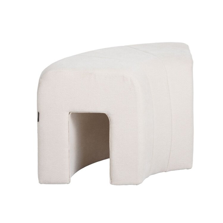 Modulaire hoekhocker Seth chenille off white