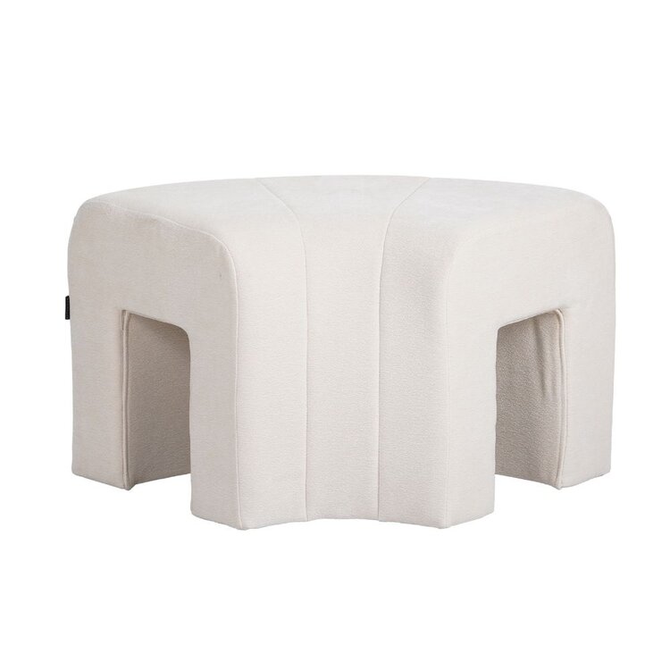 Modulaire hoekhocker Seth chenille off white