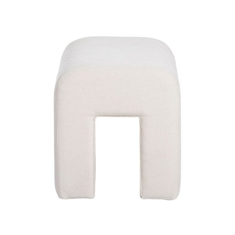 Modulaire hocker Seth chenille off white