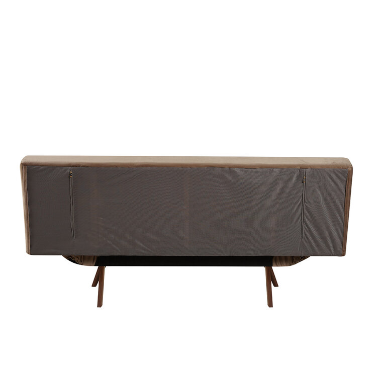 Velvet slaapbank 1,5 persoons Timo taupe