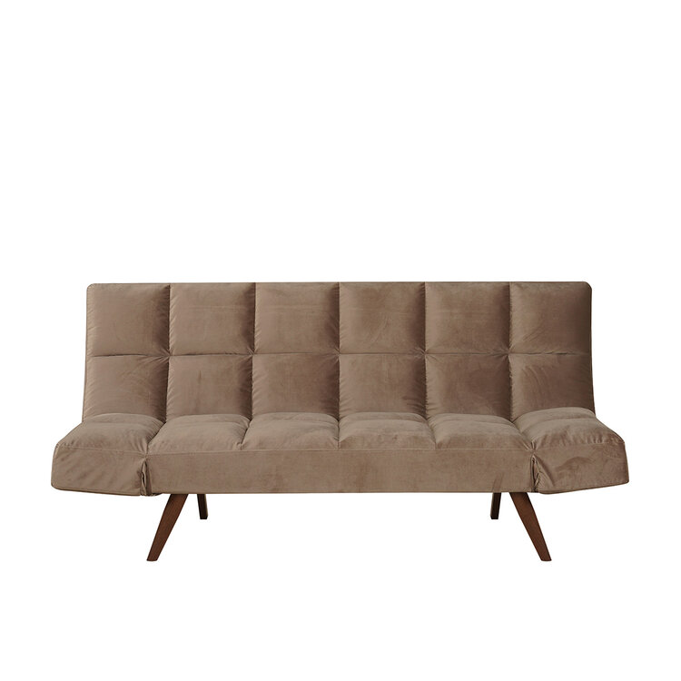 Velvet slaapbank 1,5 persoons Timo taupe