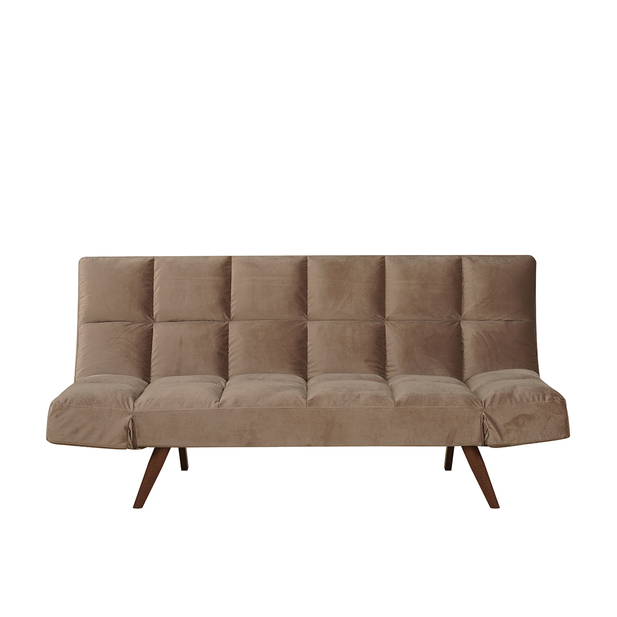 Velvet slaapbank 1,5 persoons Timo taupe