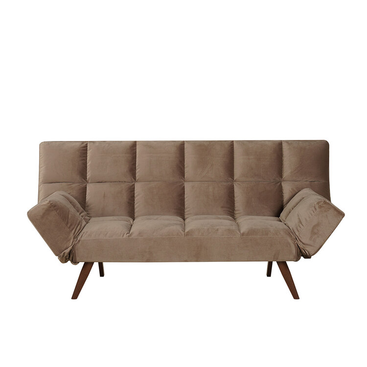 Velvet slaapbank 1,5 persoons Timo taupe