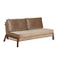 Velvet slaapbank 2 persoons Mikko taupe