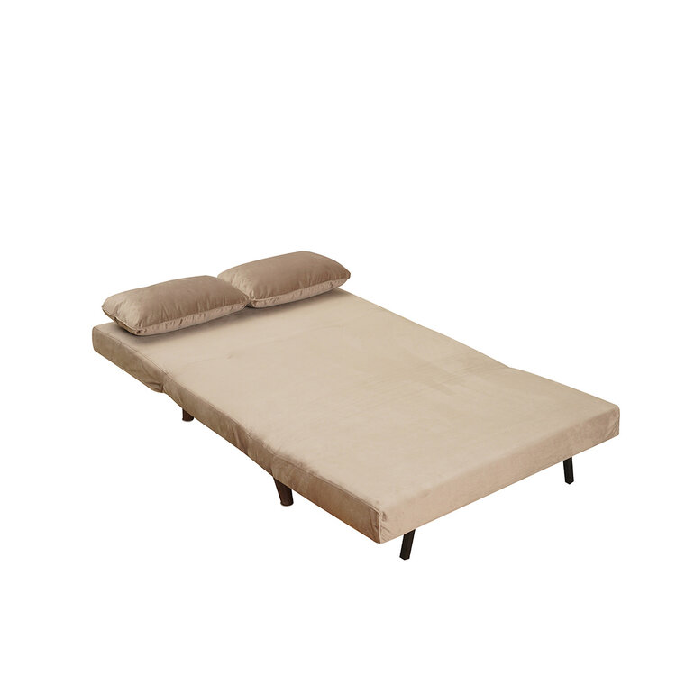 Velvet slaapbank 1,5 persoons Kristian taupe