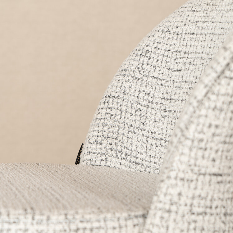 Barkruk Odin gemêleerde stof off white/zwart 63-83 cm